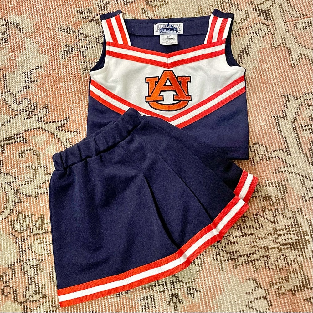 2T Toddler Auburn Cheerleader Uniform